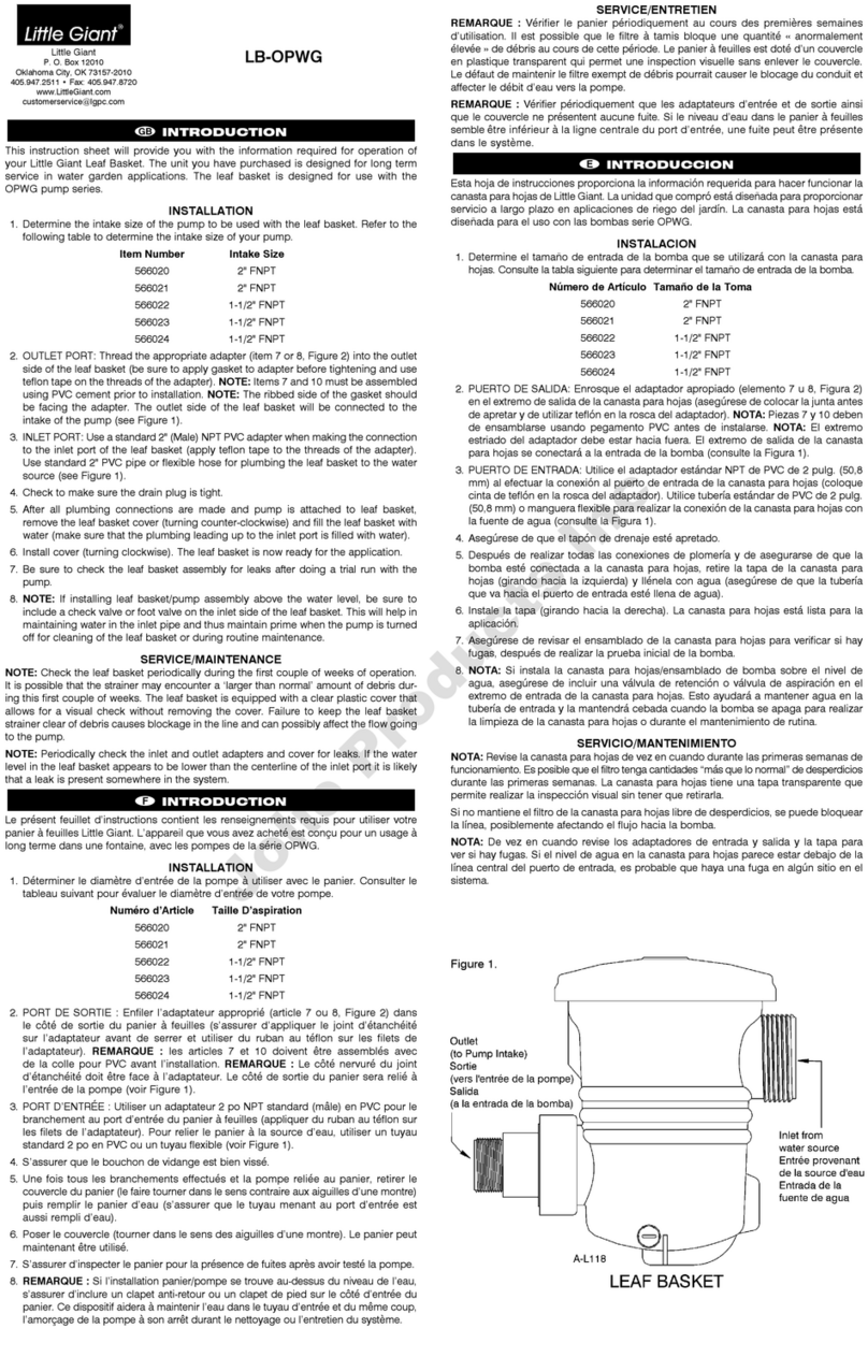 Little Giant 566020 instruction sheet