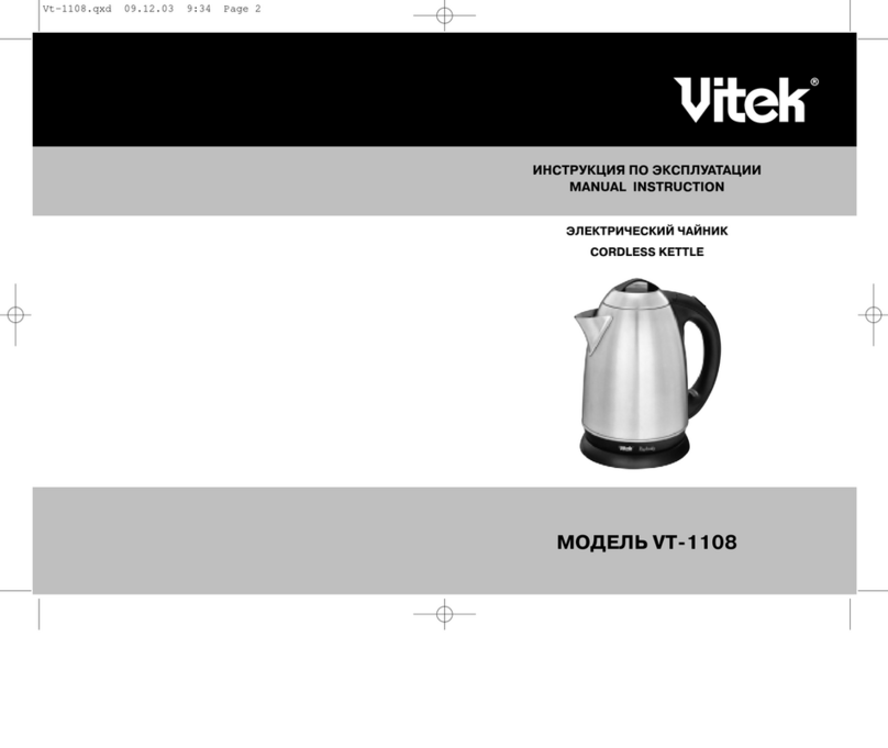Vitek VT 1108 Manual instruction