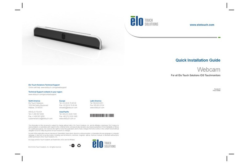 Elo TouchSystems E688656 Quick installation guide