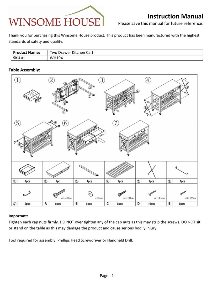 Winsome house WH194 instruction manual