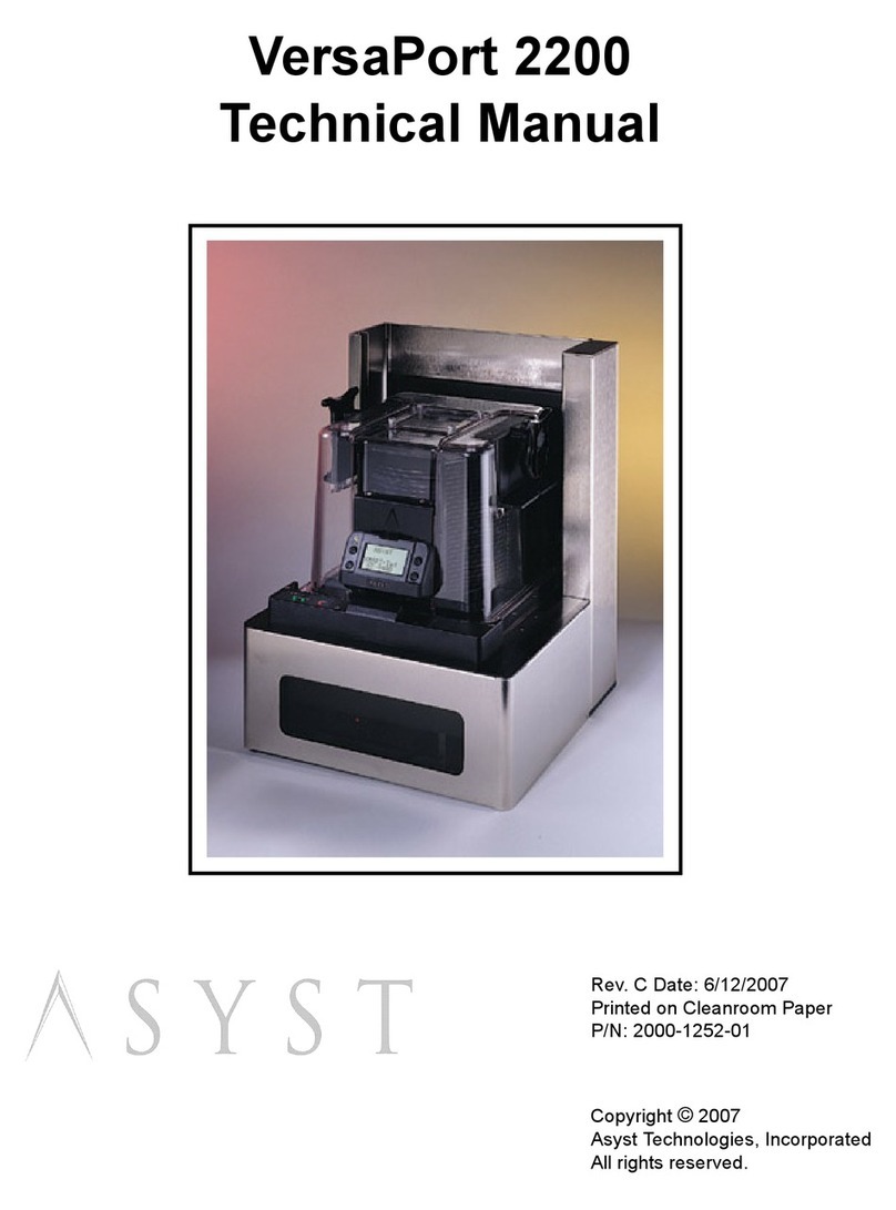 Asyst Technologies VersaPort 2200 User manual