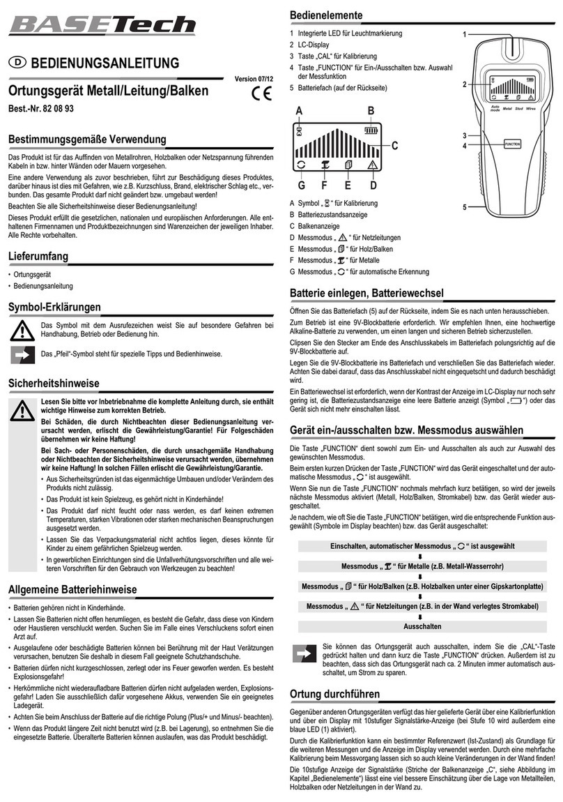 BASETech 82 08 93 operating instructions