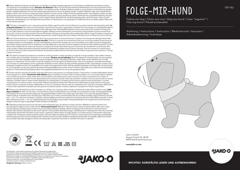 JAKO-O Follow-me dog instructions