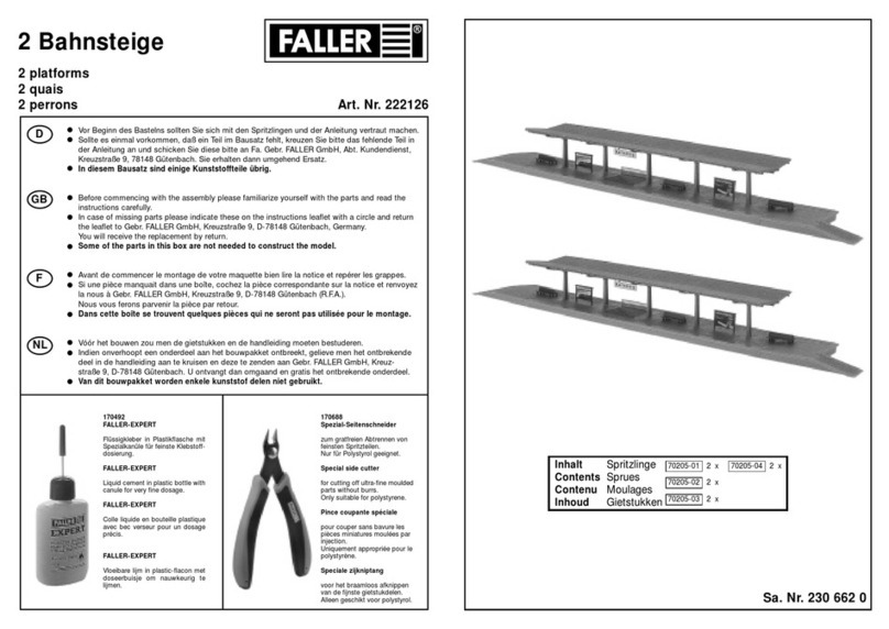 Faller 222126 User manual