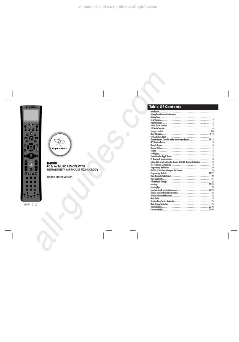 Gyration ULTRA R4000 user manual