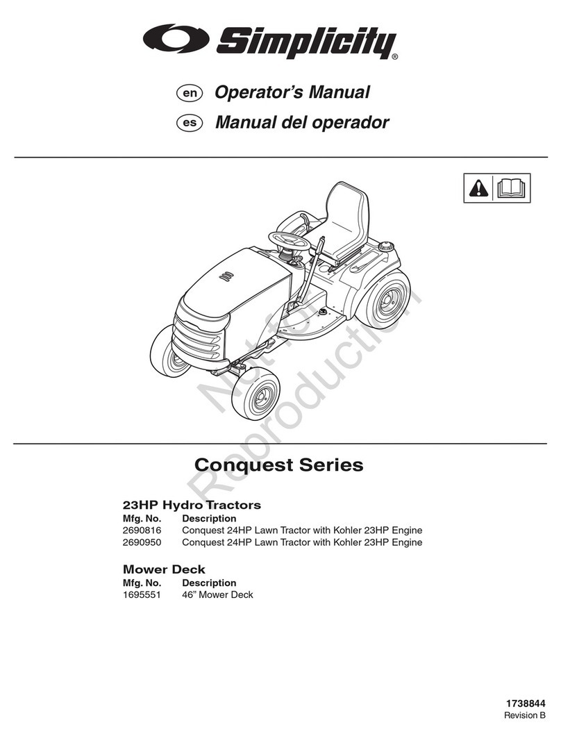 Simplicity Conquest Series User manual