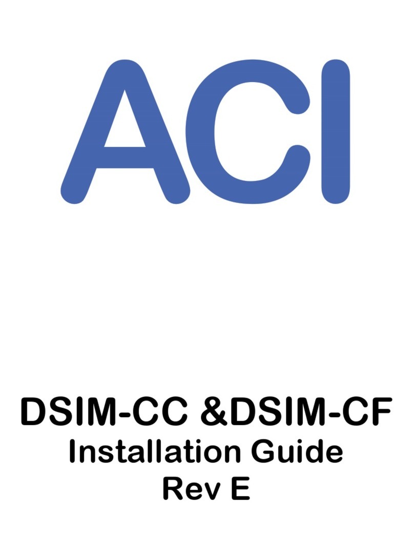 aci DSIM-CC User manual