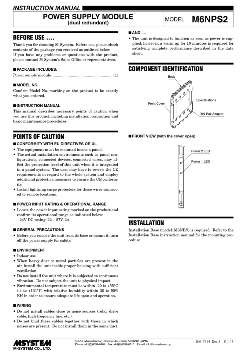 M-system M6NPS2 User manual