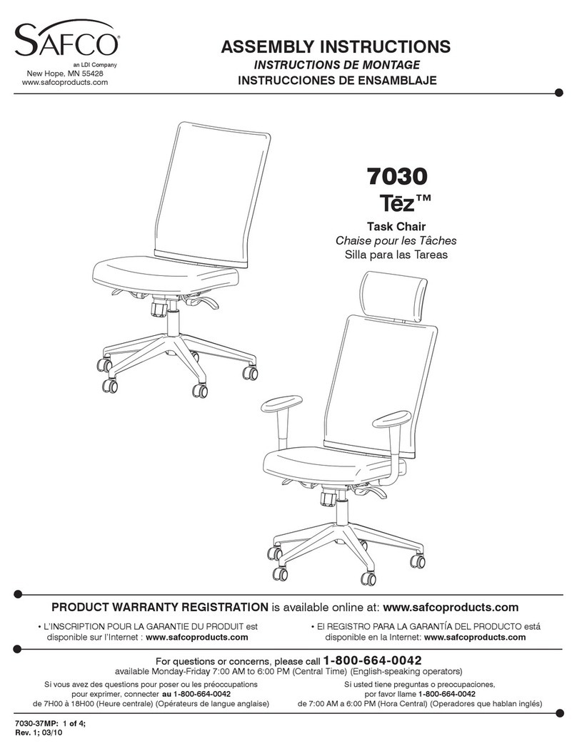 LDI Safco Tez 7030 Assembly instructions