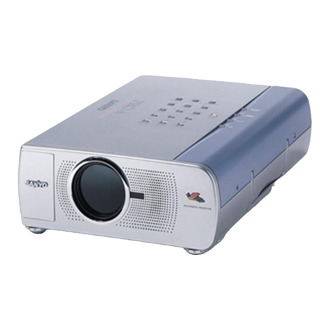 Sanyo PLC-SU20E User manual