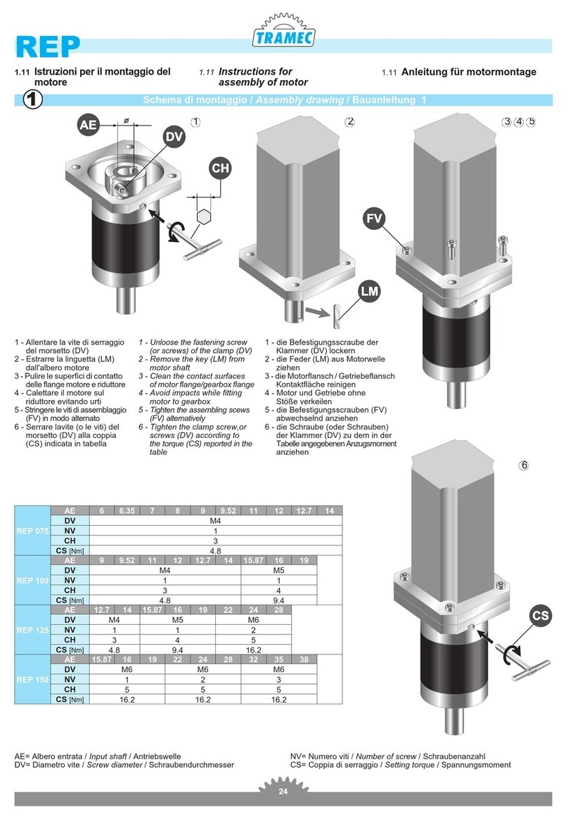 TRAMEC REP 075 Instructions for assembly