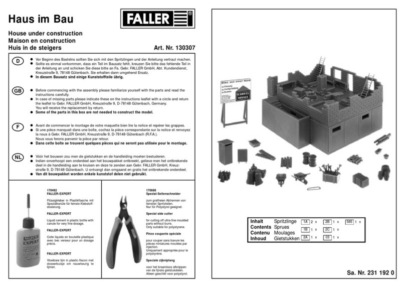 Faller 130307 User manual
