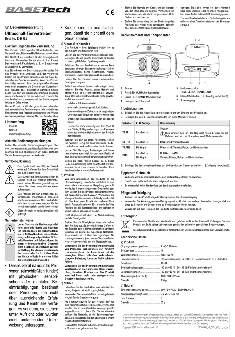 BASETech BT10 User manual