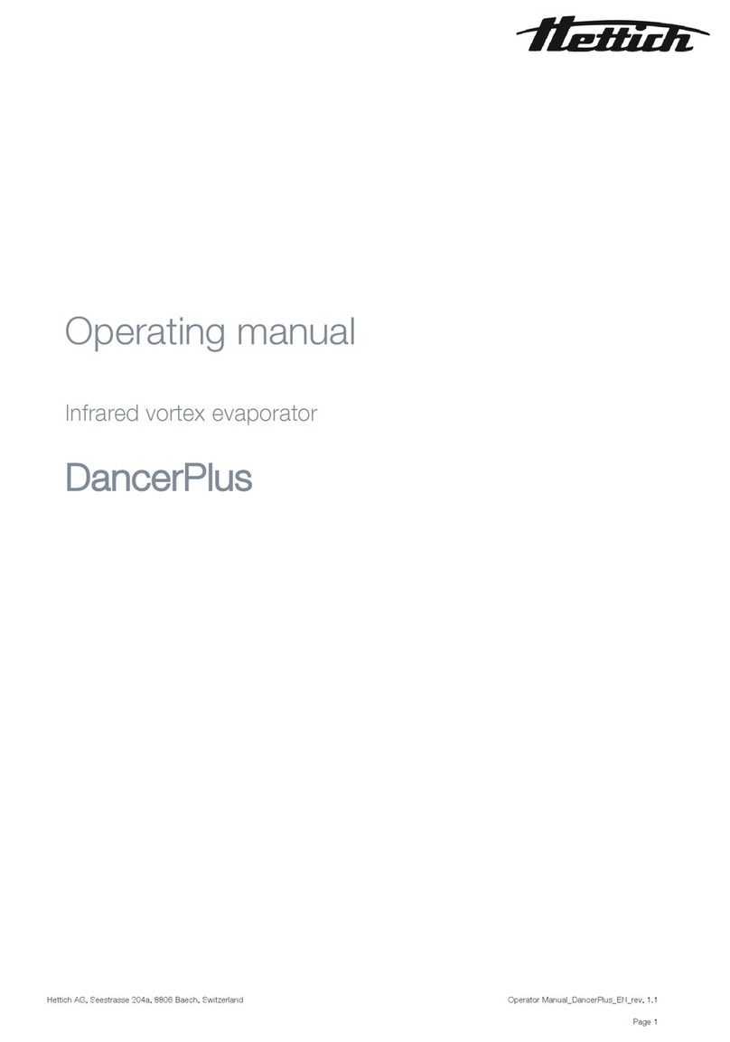 Hettich DancerPlus operating manual