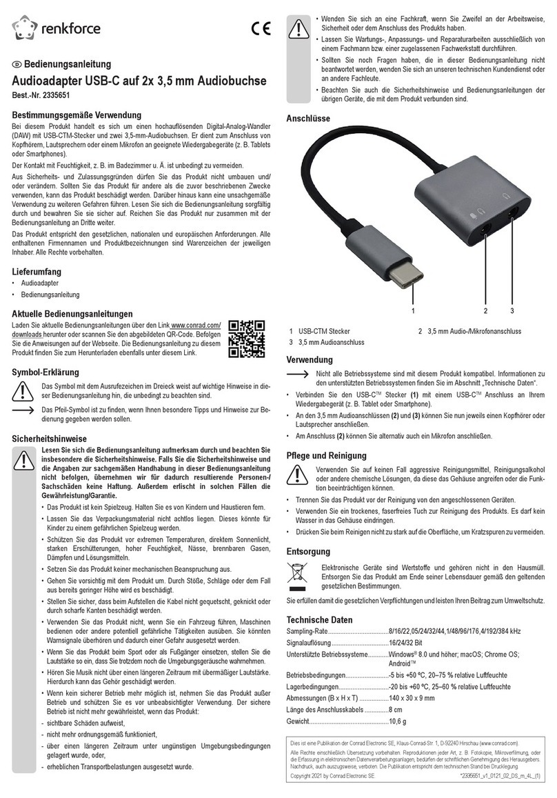 Renkforce RF-4671302 User manual