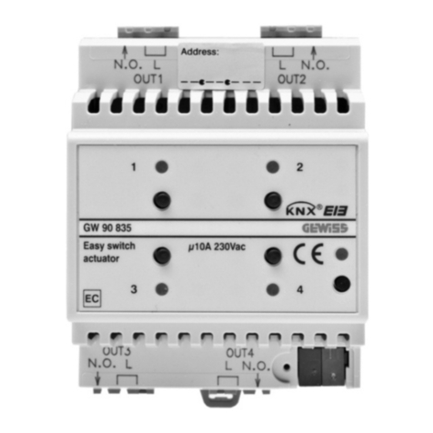Gewiss Chorus GW 90 835 User manual
