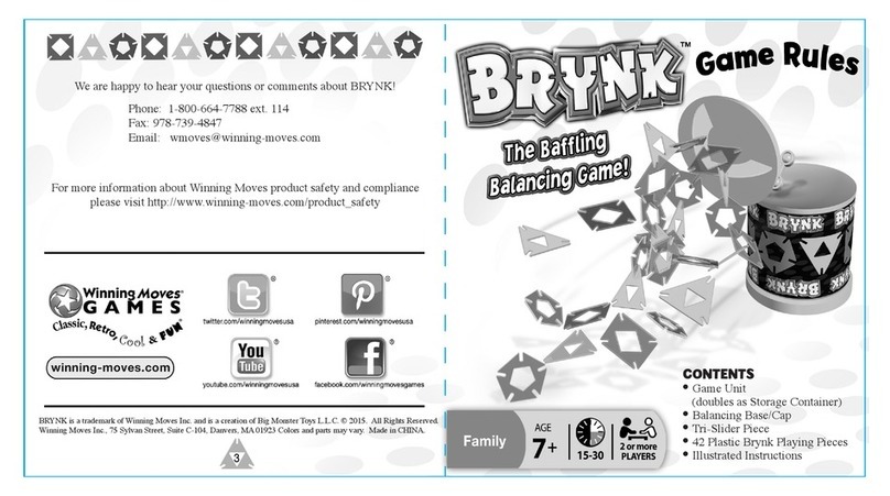 Winning Moves Games Brynk manual Winning Moves Games Brynk manual