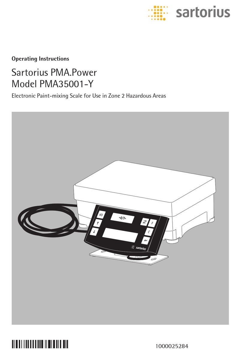 Sartorius PMA.Power operating instructions