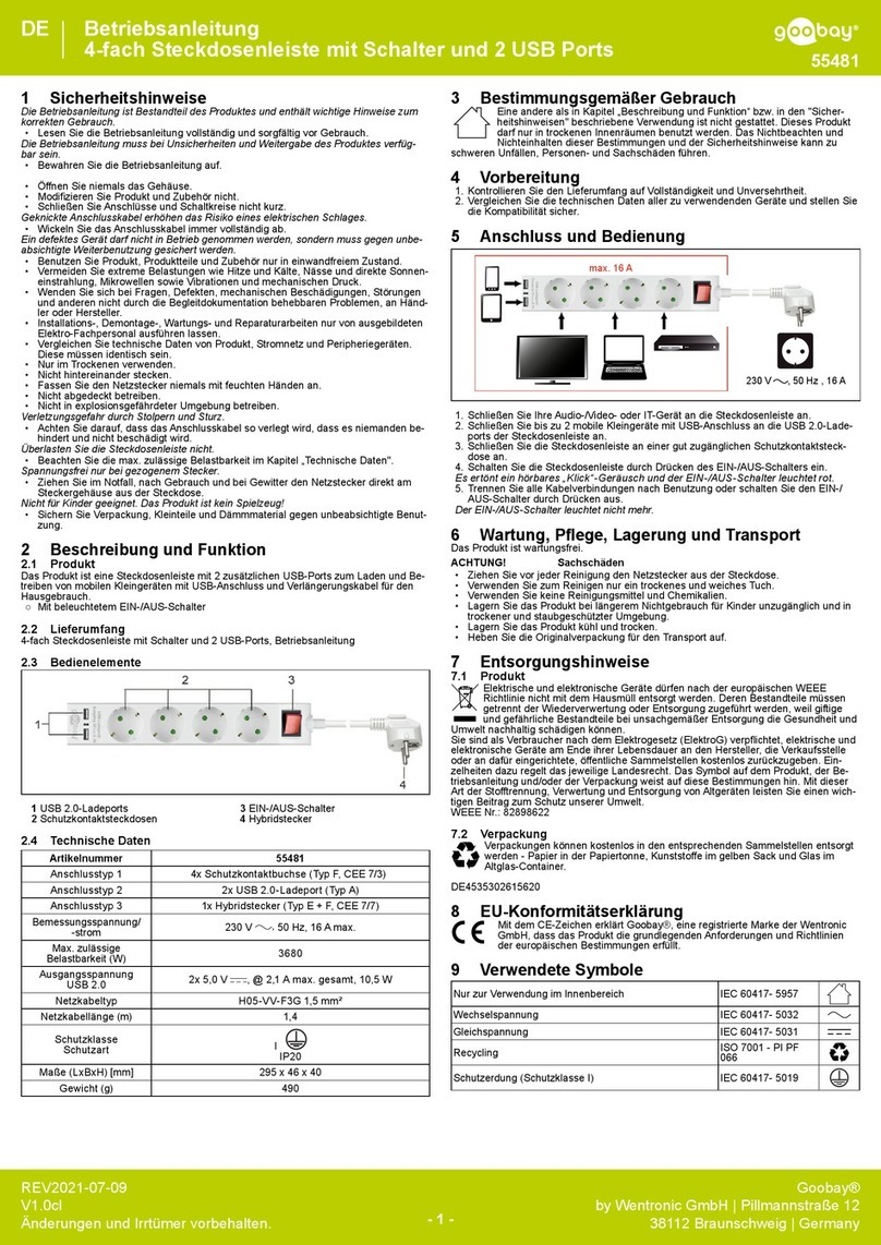 Goobay 55481 User manual