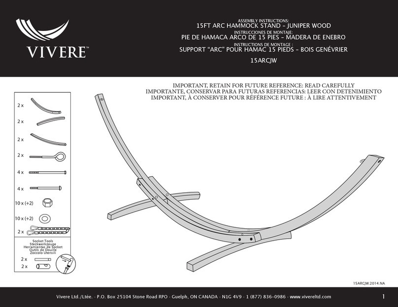 Vivere JUNIPER WOOD 15ARCJW Assembly instructions