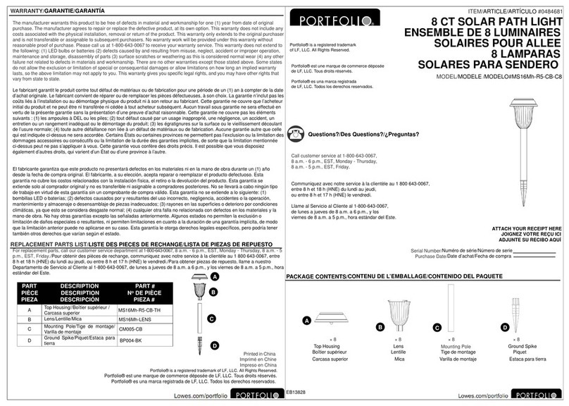 Portfolio MS16Mh-R5-CB-C8 User manual