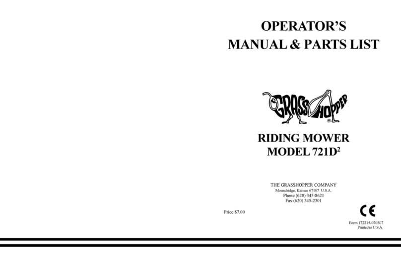 Grasshopper 721D2 Installation and operation manual