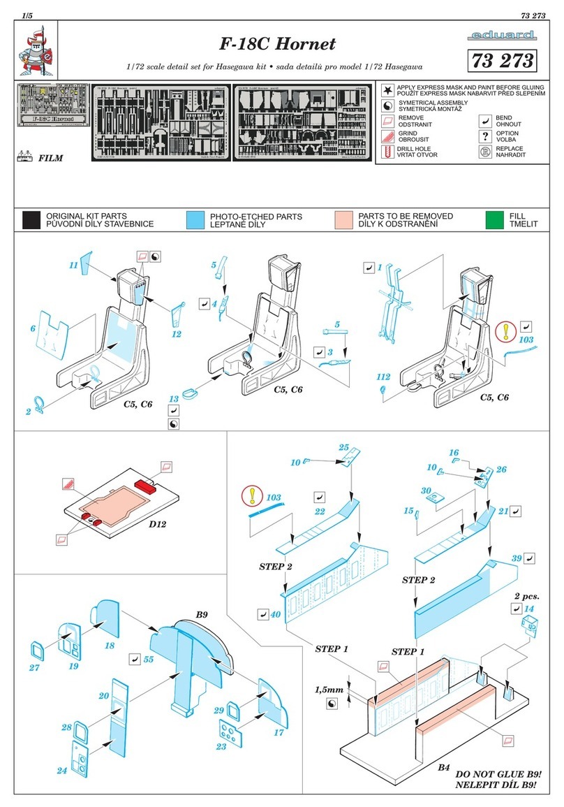 Eduard F-18C Hornet quick start guide