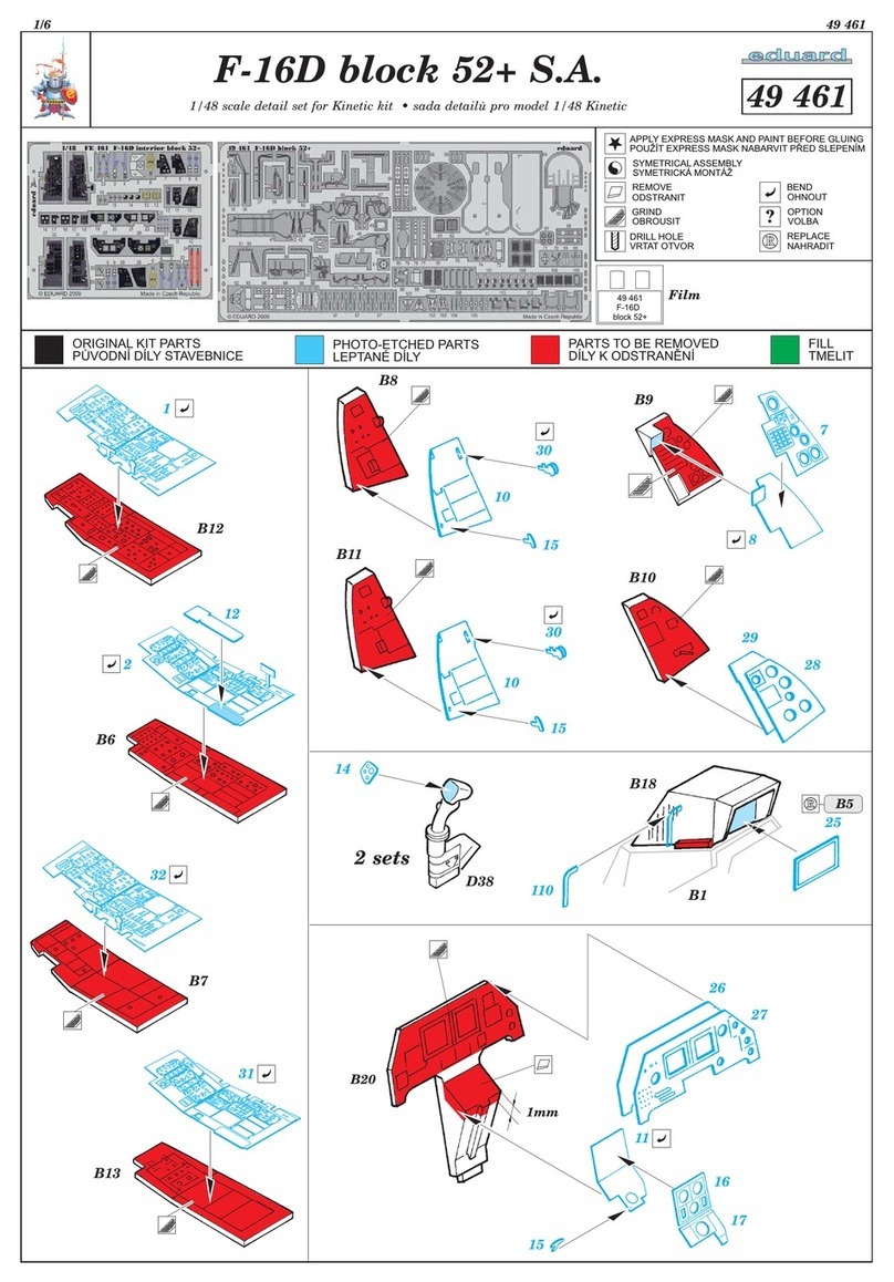 Eduard F-16D block 52+ S.A. User manual