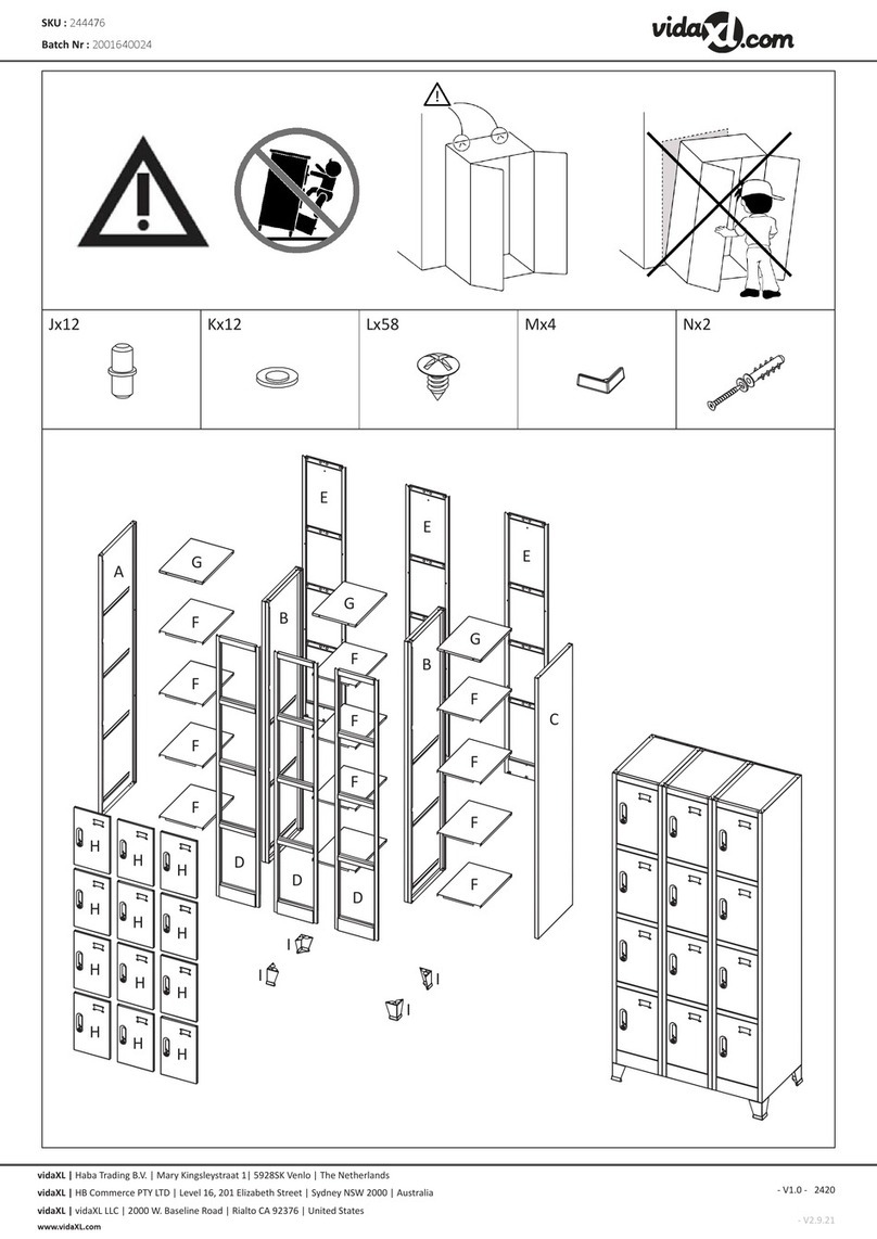 vidaXL 2001640024 manual