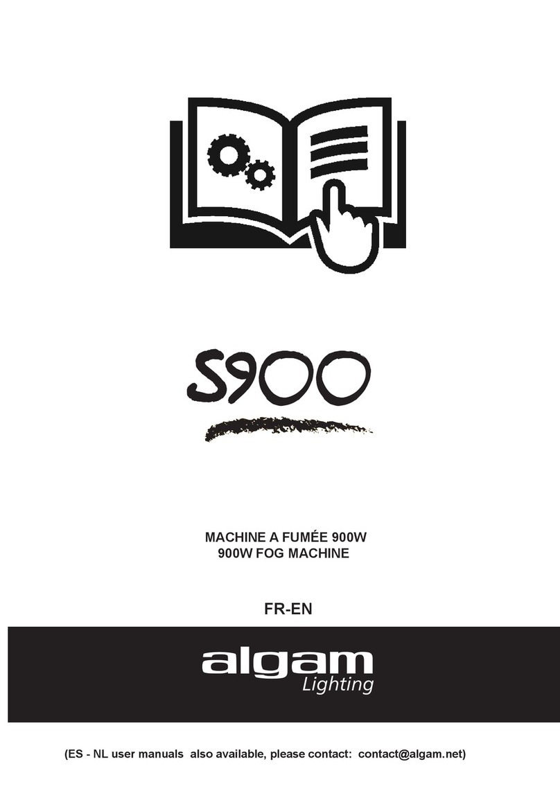 Algam Lighting S900 Installation and operation manual