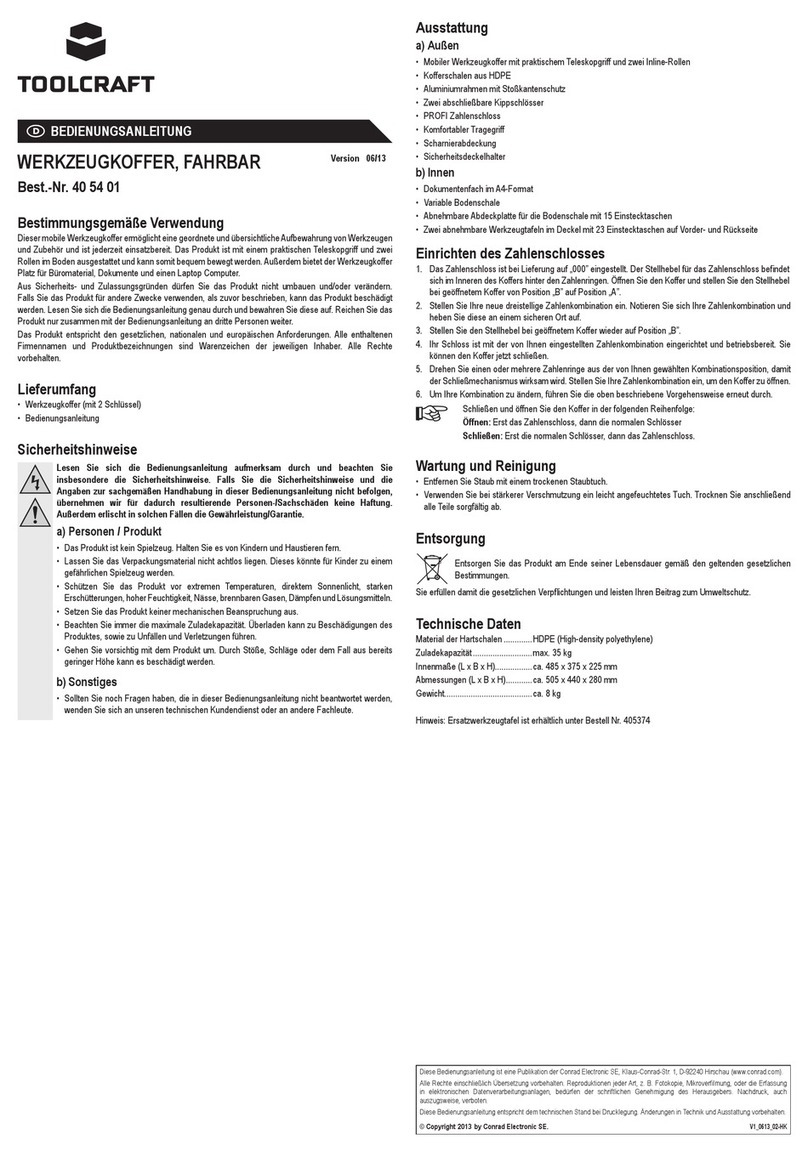 TOOLCRAFT 40 54 01 User manual