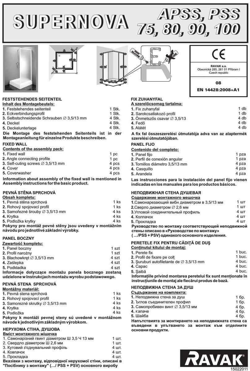 RAVAK SUPERNOVA APSS 75 User manual RAVAK SUPERNOVA APSS 75 User manual