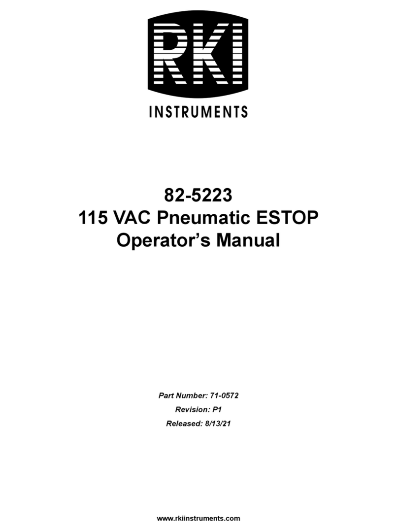 RKI Instruments 82-5223 User manual RKI Instruments 82-5223 User manual