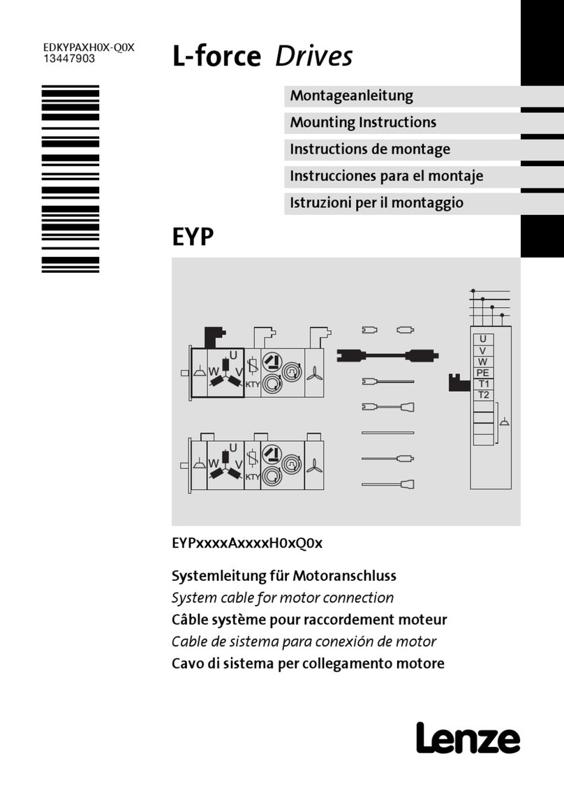 Lenze L-force EYP Series Mounting instructions