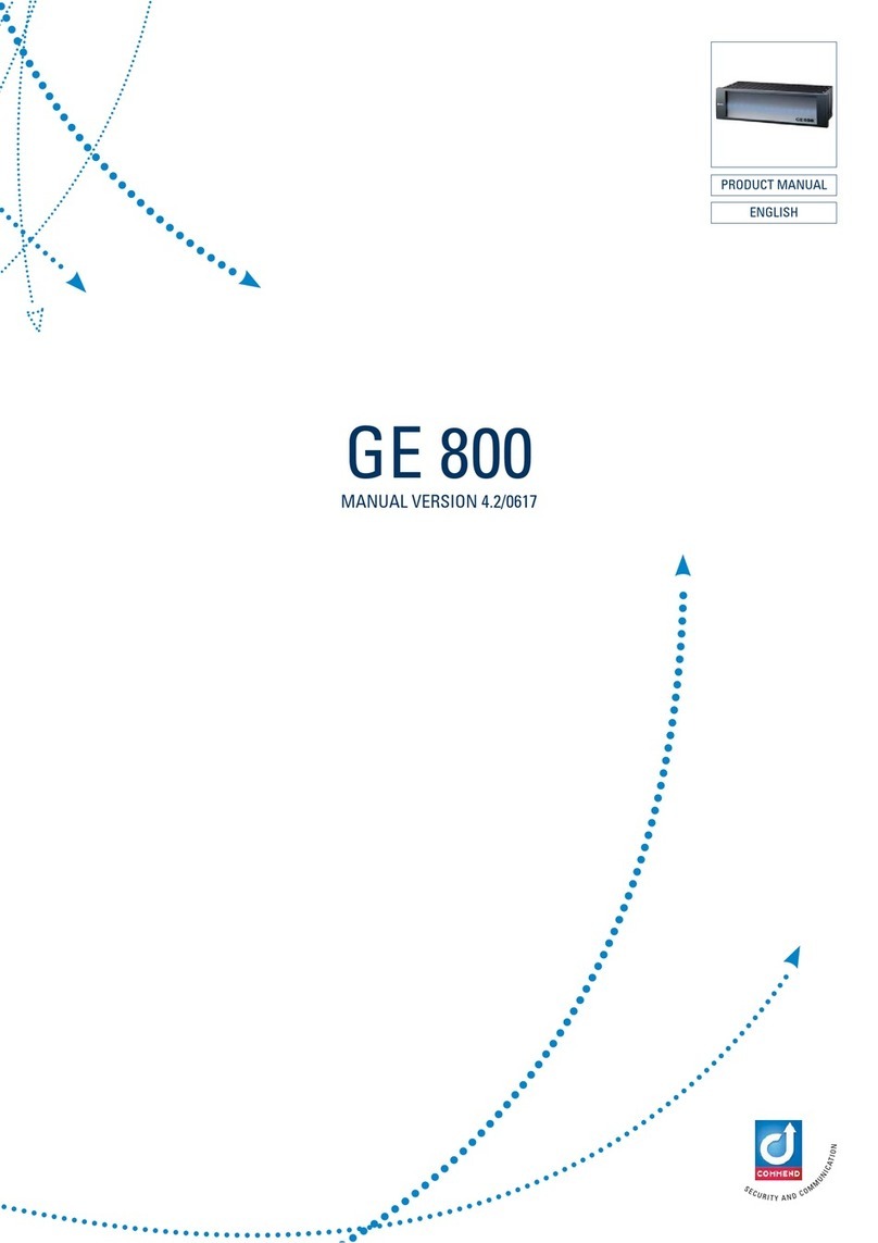 Commend GE 800 User manual