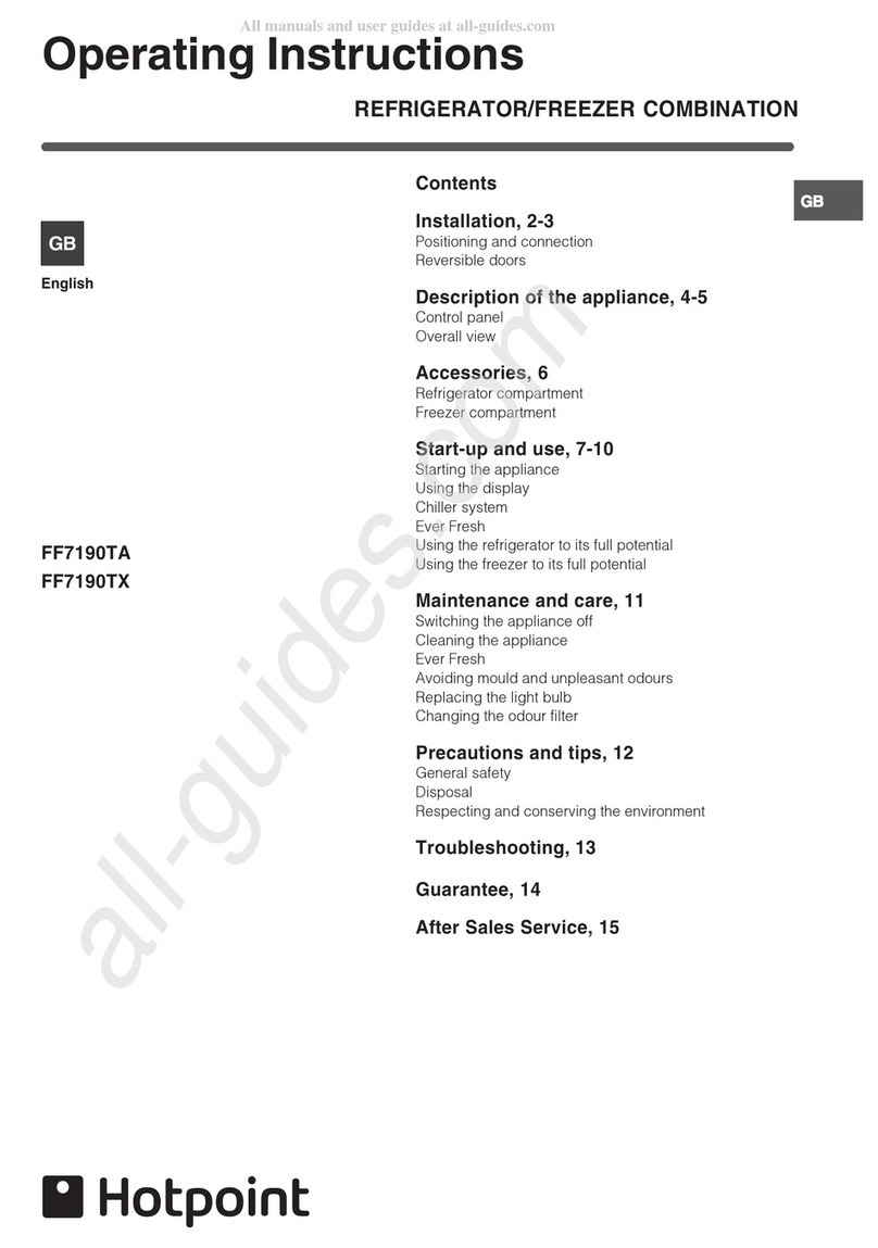 Hotpoint FF7190TA User manual