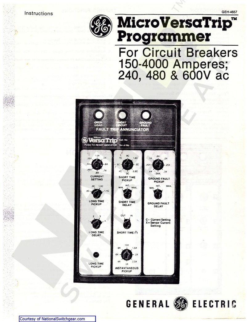 GE MicroVersaTrip User manual