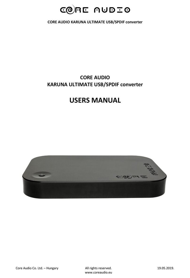 CORE AUDIO KARUNA ULTIMATE user manual