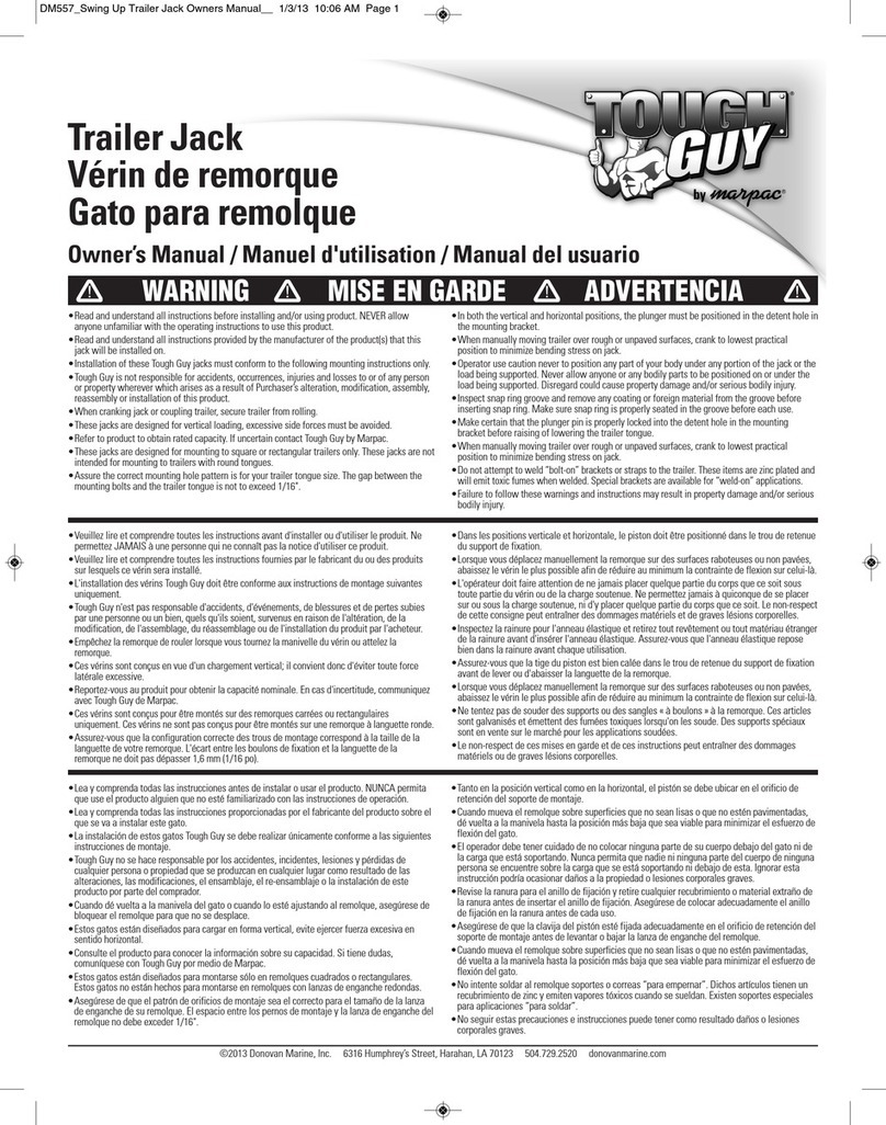 Marpac Touch Guy owner's manual