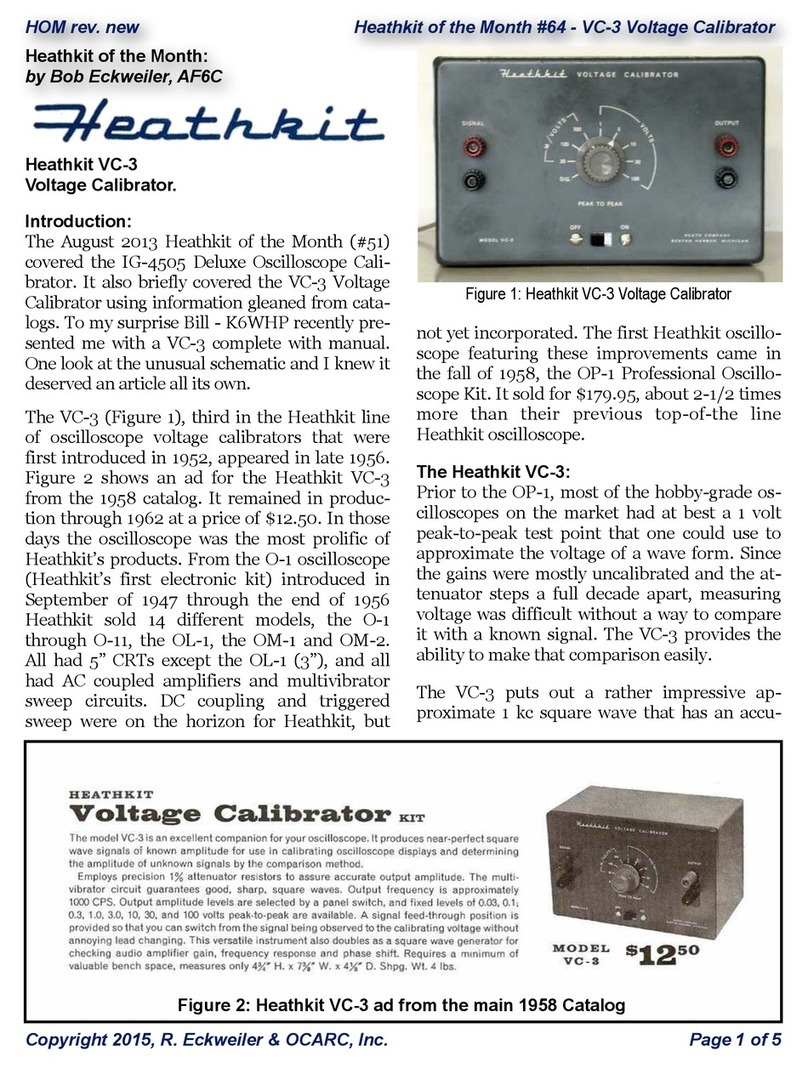 Heathkit VC-3 instruction manual