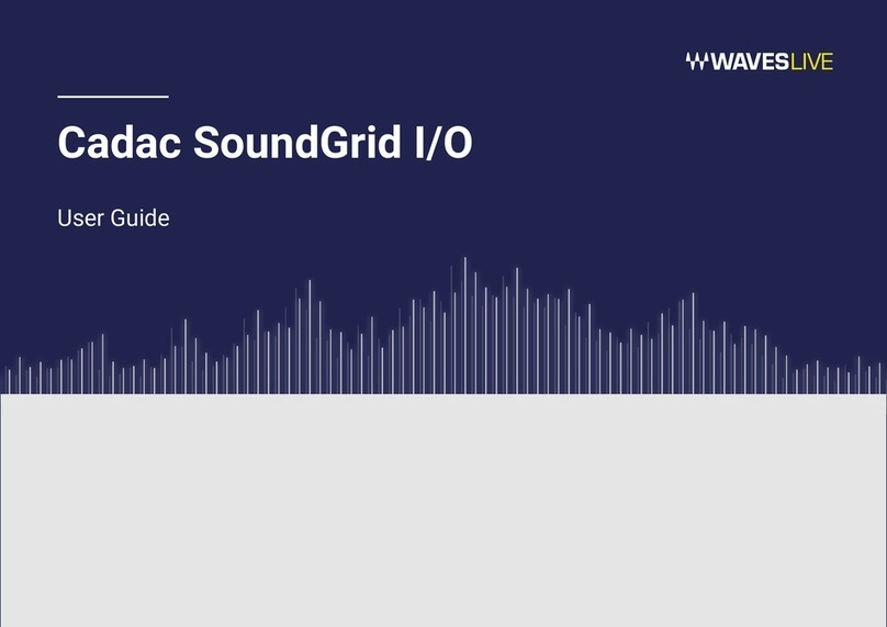 Waves LIVE Cadac SoundGrid I/O user guide