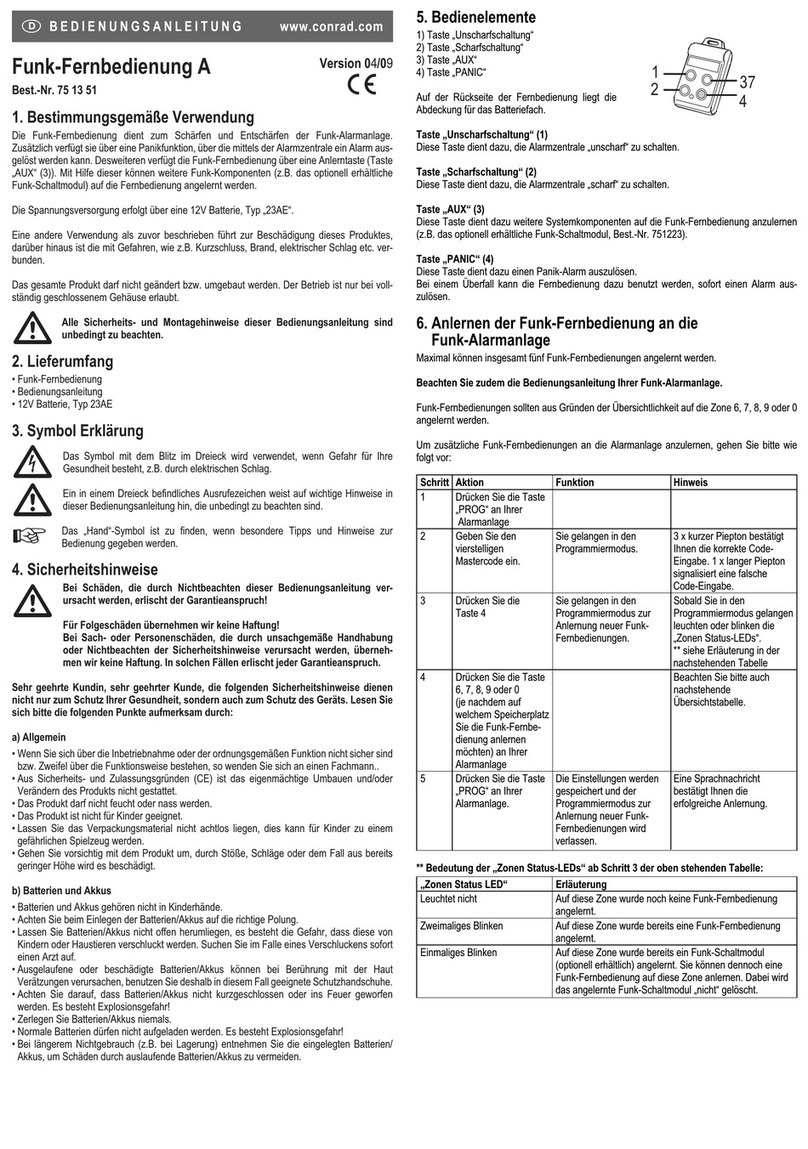 Conrad 75 13 51 User manual