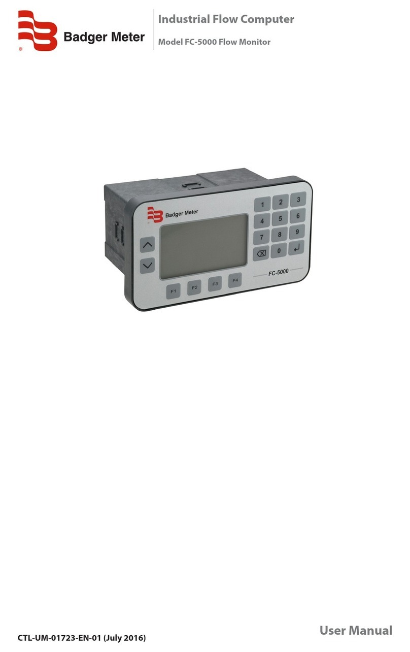 Badger Meter FC-5000 User manual
