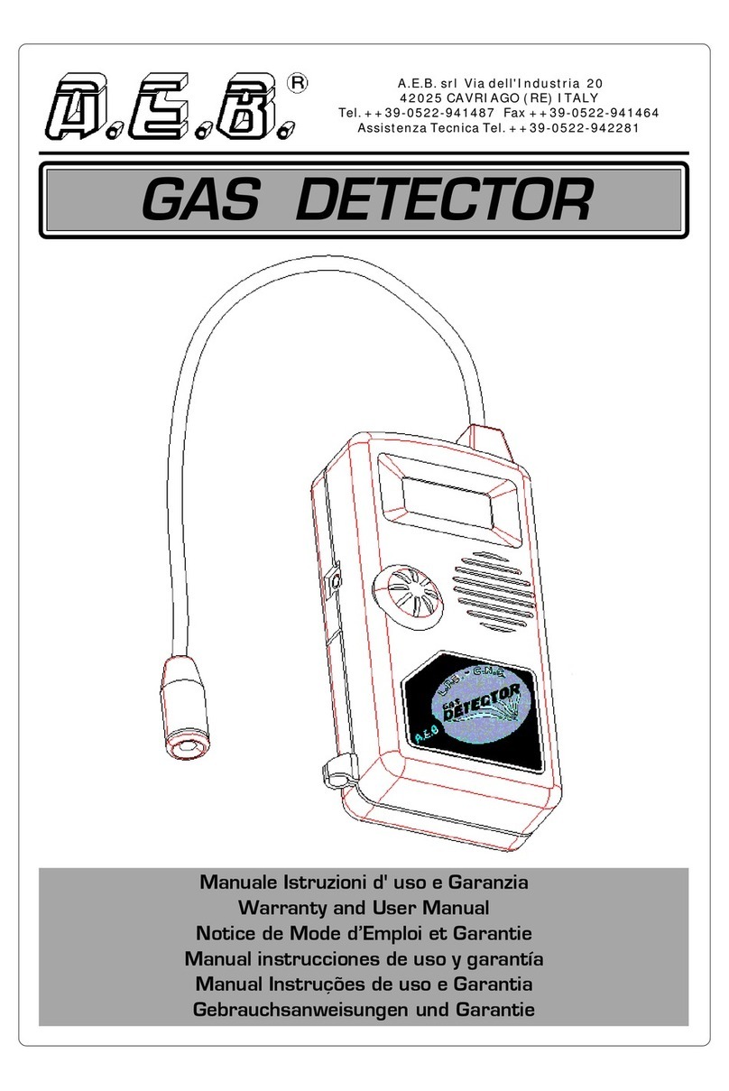AEB GAS DETECTOR User manual
