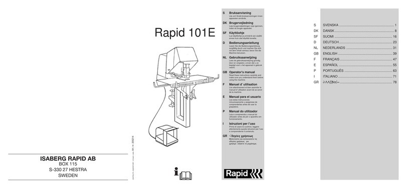 ISABERG Rapid 101E Operator's manual