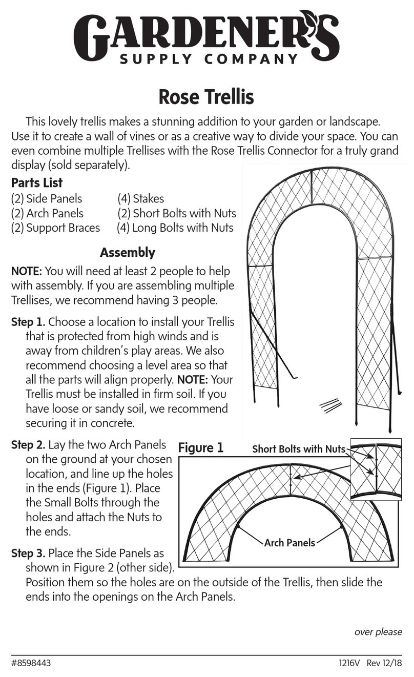 Gardeners Rose Trellis quick guide