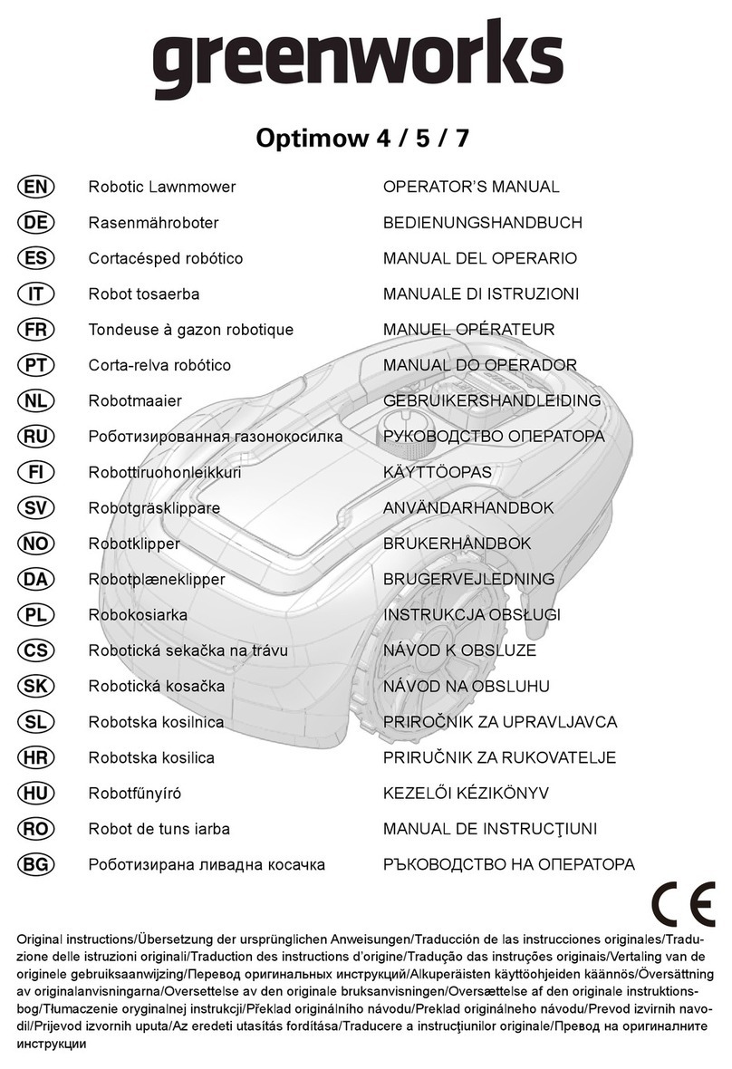 GreenWorks Optimow 4 Operator's manual