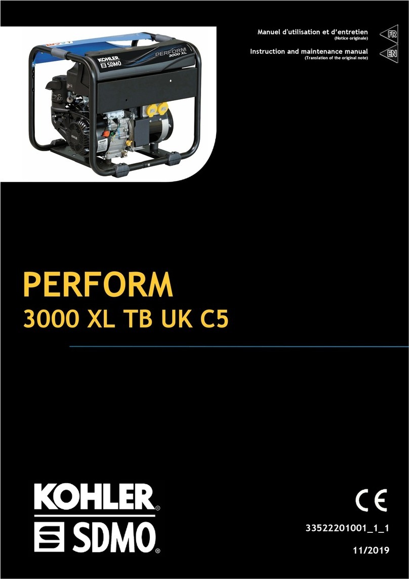 Kohler SDMO PERFORM 3000 XL TB UK C5 Instructions for use
