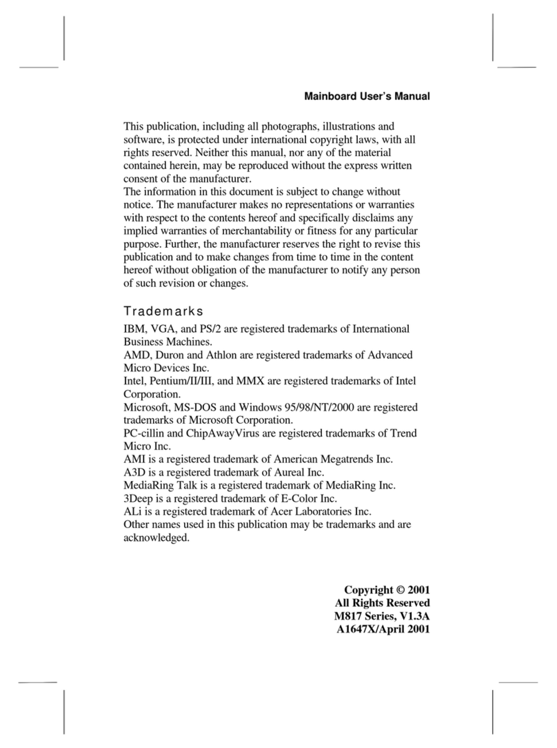 AMPTRON M817 Series user manual