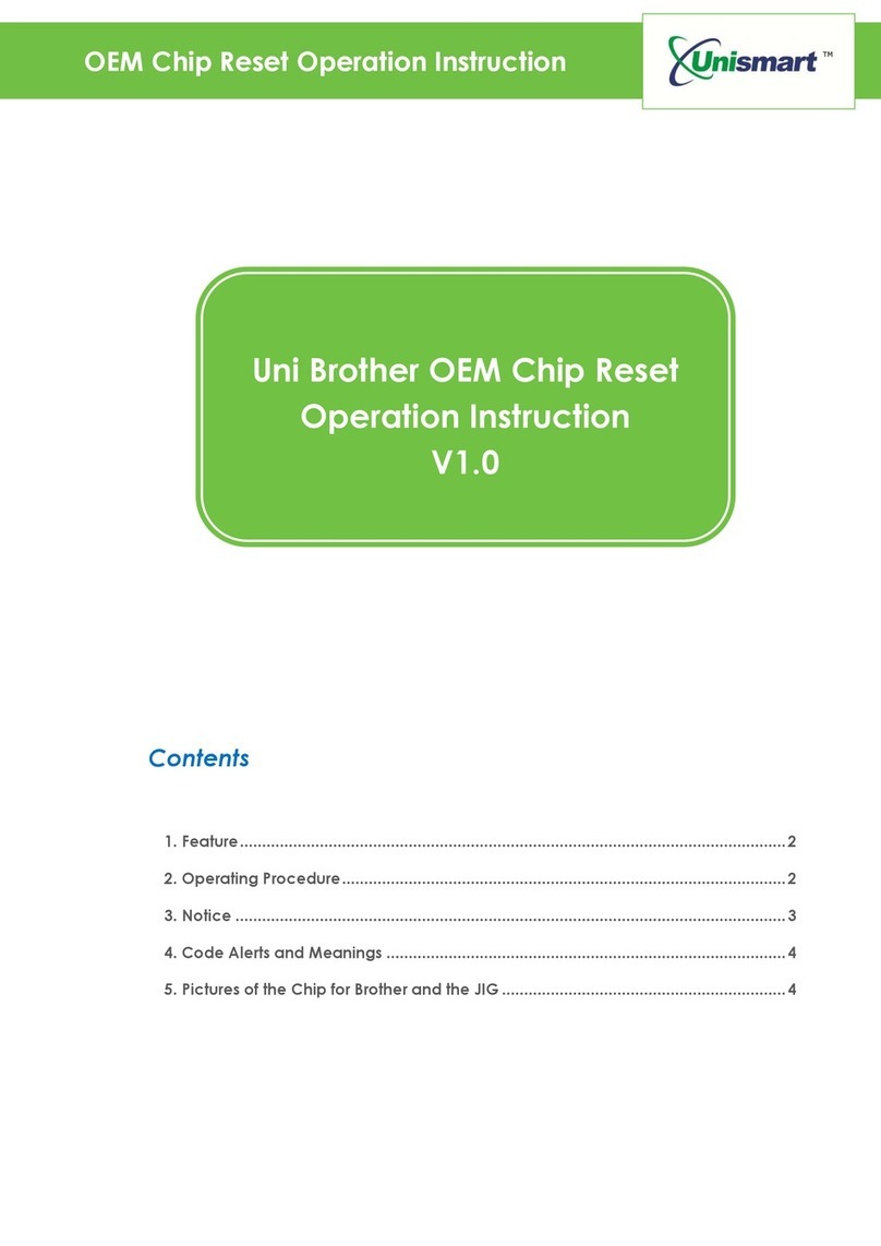 Apex Digital Unismart Uni Brother OEM Chip Reset operation instruction